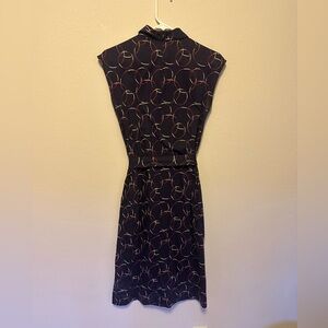 A.P.C. jersey cotton mock neck 60-style dress